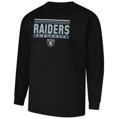Las Vegas Raiders Profile Big & Tall Pop Long Sleeve T-Shirt - Black - NFL