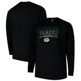 Green Bay Packers Profile Big & Tall Pop Long Sleeve T-Shirt - Black - NFL