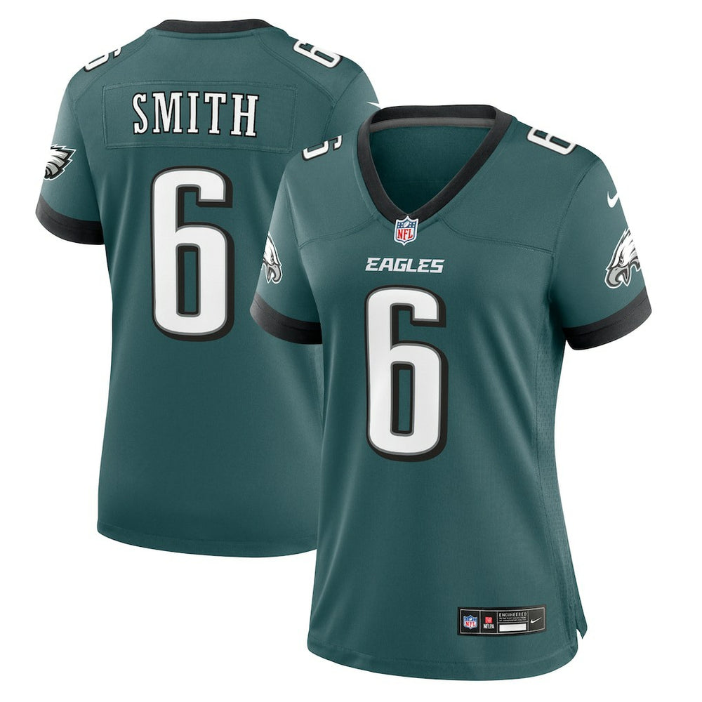 DeVonta Smith Philadelphia Eagles Women's Team Game Jersey - Midnight Green - Nike