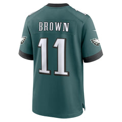 A.J. Brown Philadelphia Eagles Team Game Jersey - Midnight Green - Nike