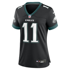 A.J. Brown Philadelphia Eagles Women's Alternate Game Jersey - Black - Nike