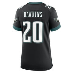 Brian Dawkins Philadelphia Eagles Women's Alternate Game Jersey - Black - Nike