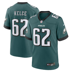 Jason Kelce Philadelphia Eagles Team Game Jersey - Midnight Green - Nike