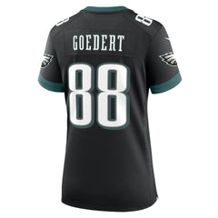 Dallas Goedert Philadelphia Eagles Women's Alternate Game Jersey - Black - Nike