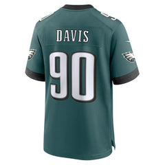 Jordan Davis Philadelphia Eagles Team Game Jersey - Midnight Green - Nike