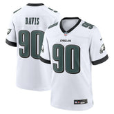 Jordan Davis Philadelphia Eagles White Game Jersey - White - Nike