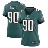 Jordan Davis Philadelphia Eagles Women's Team Game Jersey - Midnight Green - Nike