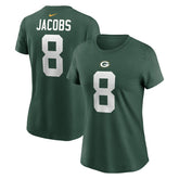 Josh Jacobs Green Bay Packers Women's Player Name & Number T-Shirt - Green - Nike