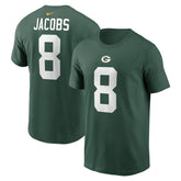 Josh Jacobs Green Bay Packers Player Name & Number T-Shirt - Green - Nike