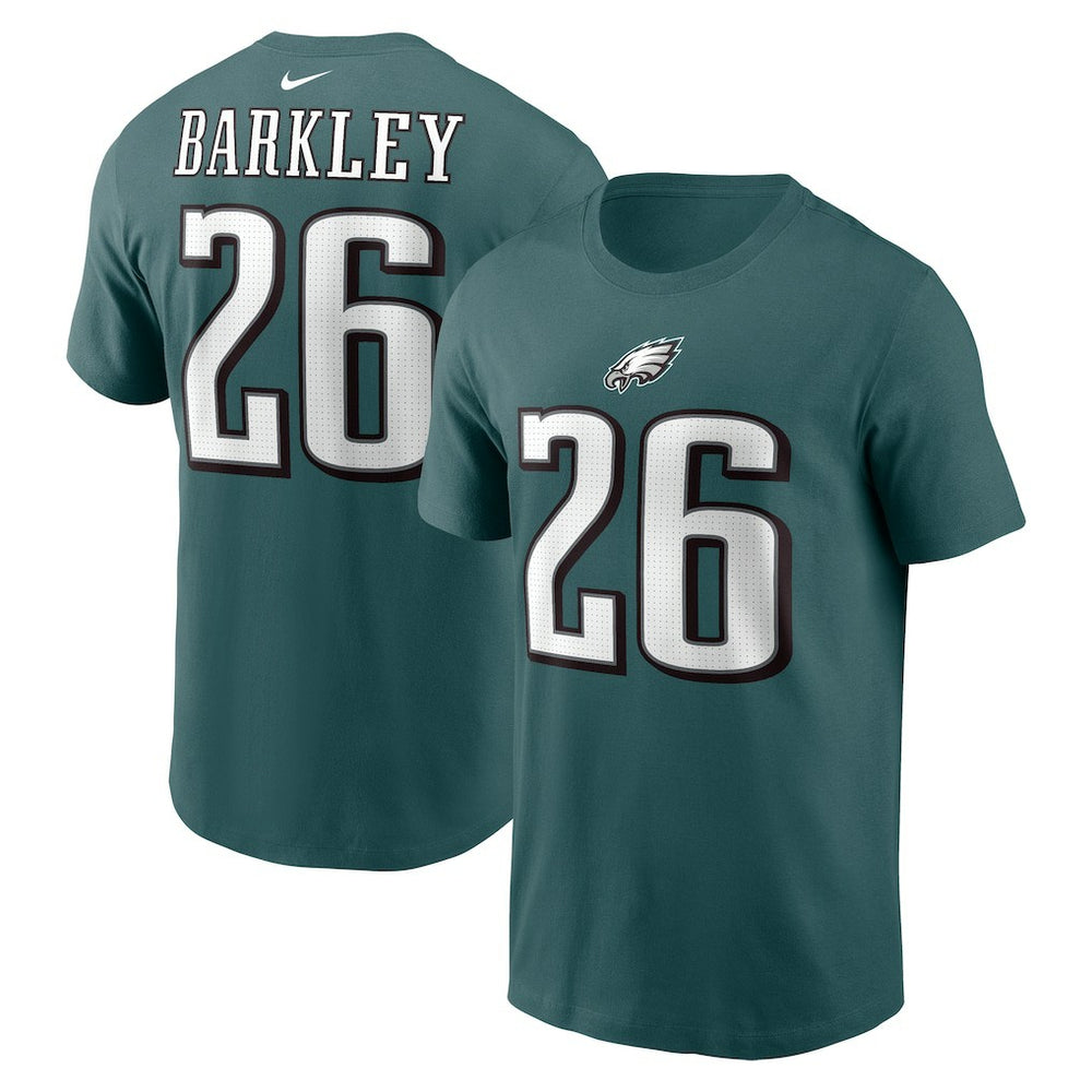 Saquon Barkley Philadelphia Eagles Player Name & Number T-Shirt - Midnight Green - Nike