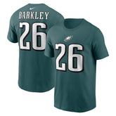 Saquon Barkley Philadelphia Eagles Player Name & Number T-Shirt - Midnight Green - Nike