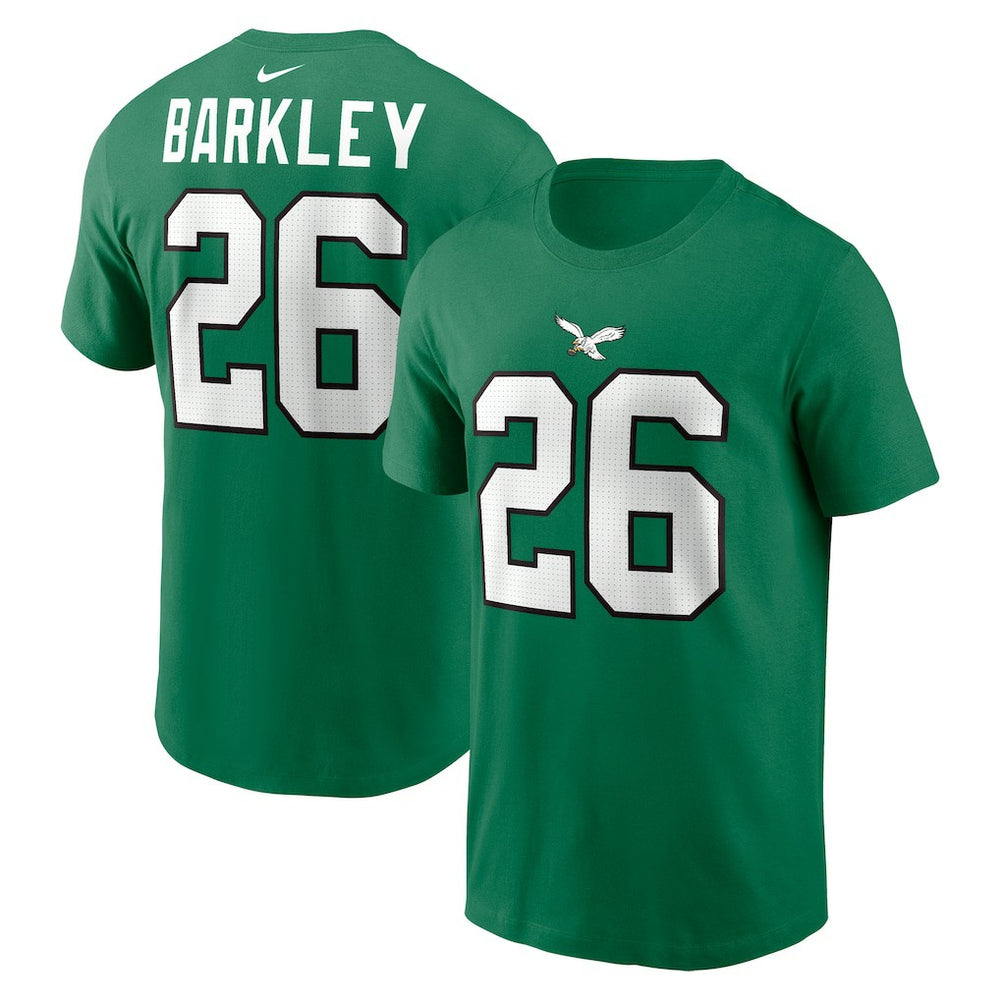 Saquon Barkley Philadelphia Eagles Player Name & Number T-Shirt - Kelly Green - Nike