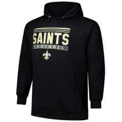 New Orleans Saints Big & Tall Pop Pullover Hoodie - Black - Fanatics