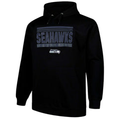 Seattle Seahawks Big & Tall Pop Pullover Hoodie - Black - Fanatics