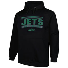 New York Jets Big & Tall Pop Pullover Hoodie - Black - Fanatics