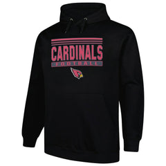 Arizona Cardinals Big & Tall Pop Pullover Hoodie - Black - Fanatics