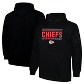Kansas City Chiefs Big & Tall Pop Pullover Hoodie - Black - Fanatics