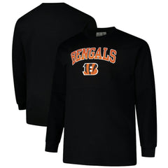 Cincinnati Bengals Big & Tall Thermal Long Sleeve T-Shirt - Black - Fanatics