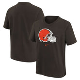 Cleveland Browns Youth Logo T-Shirt - Brown - Nike