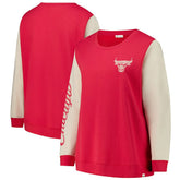 47 brand Chicago Bulls '47 Women's Plus Size Oversized Rise Andie Pullover Sweatshirt Red