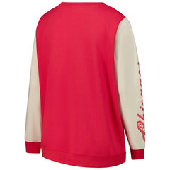 47 brand Chicago Bulls '47 Women's Plus Size Oversized Rise Andie Pullover Sweatshirt Red