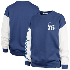 47 brand Philadelphia 76ers '47 Women's Plus Size Oversized Rise Andie Pullover Sweatshirt Royal