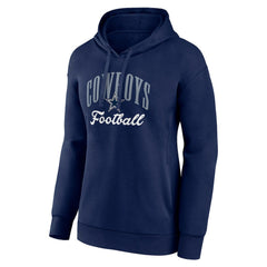 Dallas Cowboys Women's Victory Script Pullover Hoodie - Navy - NFL