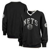 47 brand Brooklyn Nets '47 Women's Rise Wax Pack Daze '80s Oversize Pullover Sweatshirt Black