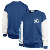 47 brand Philadelphia 76ers '47 Women's Rise Andie Oversized Pullover Sweatshirt Royal