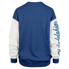 47 brand Philadelphia 76ers '47 Women's Rise Andie Oversized Pullover Sweatshirt Royal