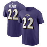 Derrick Henry Baltimore Ravens Player Name & Number T-Shirt - Purple - Nike