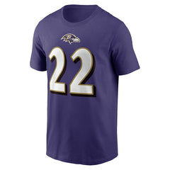 Derrick Henry Baltimore Ravens Player Name & Number T-Shirt - Purple - Nike