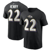 Derrick Henry Baltimore Ravens Player Name & Number T-Shirt - Black - Nike