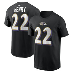 Derrick Henry Baltimore Ravens Player Name & Number T-Shirt - Black - Nike