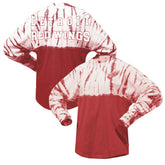 Detroit Red Wings Spirit Jersey Unisex Crystal Half Dye Long Sleeve T-Shirt - Red | NHL on sale