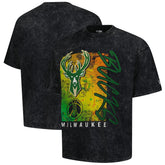 New Era Milwaukee Bucks Sport Classics Enzyme Washed T-Shirt Black