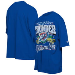 New Era Oklahoma City Thunder Distressed Sport Classics T-Shirt Blue
