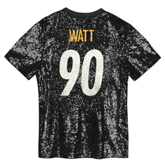 T.J. Watt Pittsburgh Steelers Women's Player Name & Number V-Neck Fashion Jersey - Black - NFL
