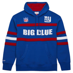 New York Giants Vintage Logo Head Coach Fleece Pullover Hoodie - Royal - NFL