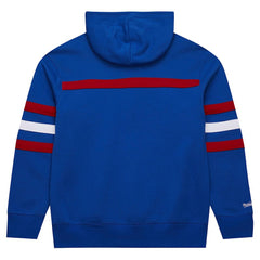 New York Giants Vintage Logo Head Coach Fleece Pullover Hoodie - Royal - NFL