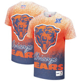 Chicago Bears Team Burst Vintage Logo T-Shirt - White - Mitchell & Ness