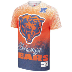 Chicago Bears Team Burst Vintage Logo T-Shirt - White - Mitchell & Ness