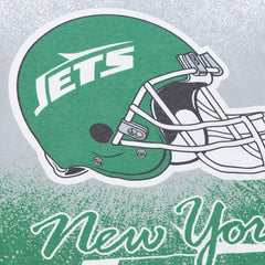 New York Jets Team Burst Vintage Logo T-Shirt - White - Mitchell & Ness
