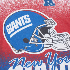New York Giants Team Burst Vintage Logo T-Shirt - White - Mitchell & Ness