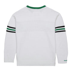 New York Jets Throwback 1984 Pullover Sweater - White - Mitchell & Ness