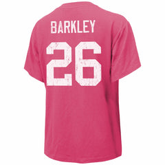 Saquon Barkley Philadelphia Eagles Majestic Threads Women's Name & Number T-Shirt - Pink - NFL