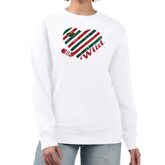 Minnesota Wild G-III 4Her by Carl Banks Women's Heart Graphic Pullover Sweatshirt - White | NHL on sale