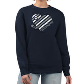 Winnipeg Jets G-III 4Her by Carl Banks Women's Heart Graphic Pullover Sweatshirt - Navy | NHL Clearance