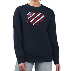 Montreal Canadiens G-III 4Her by Carl Banks Women's Heart Graphic Pullover Sweatshirt - Navy | NHL Lifestyle