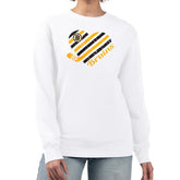 Boston Bruins G-III 4Her by Carl Banks Women's Heart Graphic Pullover Sweatshirt - White | NHL Clearance